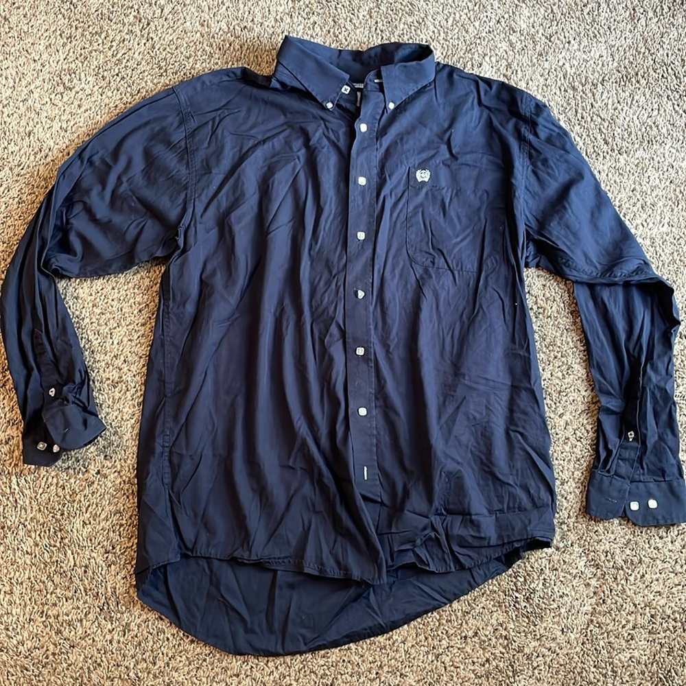 Cinch Navy Button Up